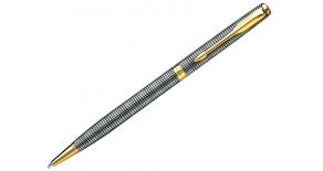 PARKER SONNET SLIM CISEL GT РУЧКА ШАРИКОВАЯ M черный стержень  СТЕРЛИНГОВОЕ СЕРЕБРО 925 пробы