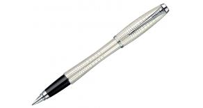 PARKER Urban Premium Белый жемчуг (Pearl Metal Chiselled) РУЧКА ПЕРЬЕВАЯ F РАСПРОДАЖА