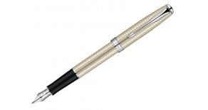 PARKER Sonnet Стерлинговое серебро (Sterling Silver) CT РУЧКА ПЕРЬЕВАЯ F  РАСПРОДАЖА