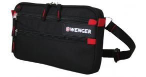 Сумка на пояс WENGER, чёрный, полиэстер 600D, 32х3х17.5 см