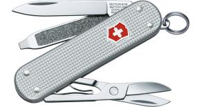 Нож-брелок Victorinox ALOX 58 мм. серебристый супертонкий 0.6221.26