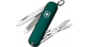 Нож-брелок Victorinox CLASSIC 58 мм. зеленый 0.6223.4