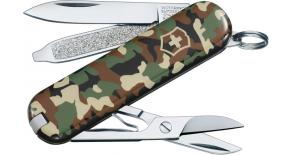 Нож-брелок Victorinox CLASSIC 58 мм. камуфляж 0.6223.94