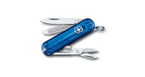 Нож-брелок Victorinox CLASSIC 58 мм. синий полупрозрачный 0.6223.T2