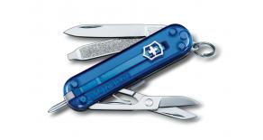 Нож-брелок Victorinox SIGNATURE SAPPHIRE 58 мм. полупрозрачн. синий 0.6225.T2