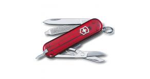 Нож-брелок Victorinox SIGNATURE RUBY 58 мм. полупрозрачн. красный 0.6225.T