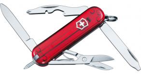 Нож-брелок Victorinox MANAGER RUBY 58 мм. полупрозрачный красный 0.6365.T