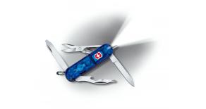 Нож-брелок Victorinox MIDNITE MANAGER 58 мм. полупрозрачн. синий 0.6366.T2