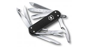 Нож-брелок Victorinox Alox MiniChamp, 58 мм, черный 0.6381.23