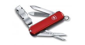 Нож-брелок VICTORINOX NailClip 580, 65 мм, 8 функций, красный, 0.6463