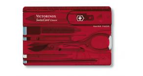 Швейцарская карта Victorinox SwissCard Ruby полупрозрачная красная 0.7100.T