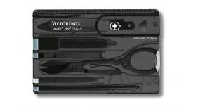 Швейцарская карта Victorinox SwissCard Onyx полупрозрачная черная 0.7133.T3