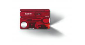 Швейцарская карта Victorinox SwissCard Lite полупрозрачная красная 0.7300.T