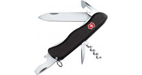 Нож для спецслужб с фиксатором лезвия Victorinox NOMAD 111 мм. черный 0.8353.3