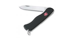 Нож для спецслужб с фиксатором лезвия Victorinox SENTINEL 111 мм. черный 0.8413.3