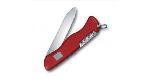 Солдатский нож с фиксатором лезвия Victorinox ALPINEER красный 0.8823