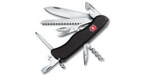 Солдатский нож с фиксатором лезвия Victorinox OUTRIDER черный 0.9023.3