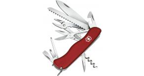 Солдатский нож с фиксатором лезвия Victorinox HERCULES красный 0.9043
