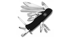 Солдатский нож с фиксатором лезвия Victorinox WORK CHAMP черный 0.9064.3