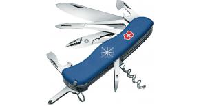 Солдатский нож с фиксатором лезвия Victorinox SKIPPER синий 0.9093.2W