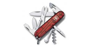 Офицерский нож Victorinox CLIMBER 91 мм. полупрозрачный красный 1.3703.T