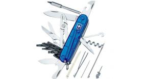 Офицерский нож Victorinox CYBERTOOL 34 91 мм. полупрозрачный синий 1.7725.T2