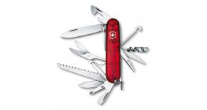 Офицерский нож Victorinox HUTSMAN LITE 91 мм. полупрозрачный красный 1.7915.T