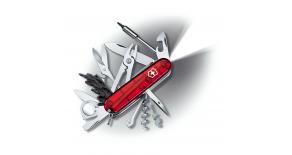 Офицерский нож Victorinox CyberTool Lite 91 мм. полупрозрачный красный 1.7925.T