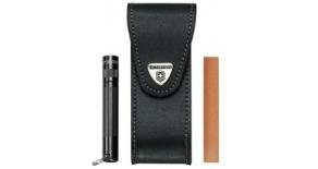 Чехол кож. черный Victorinox 4.0523.32, для Services pocket tools 111mm, Pocket Multi Tools lock-blade 111 mm, Swiss Tools Spirit, Swiss Tools, 3 уровня