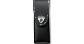 Чехол кож. черный Victorinox, для Services pocket tools 111mm, Pocket Multi Tools lock-blade 111 mm, Swiss Tools Spirit, Swiss Tools, до 3