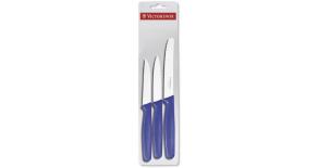 5.1112.3 Кухонный набор Victorinox (3 Кухонных ножа) синий 8, 8, 11 см