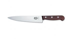 5.2030.19 Кухонный нож Victorinox разделочный мясной дерево серрейтор 19 см