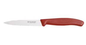 6.7731 Кухонный нож Victorinox для чистки овощей SwissClassic 10 см красный зубч.
