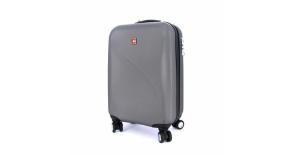 Чемодан SWISSGEAR EVO LITE 7201404154, серый, поликарбонат, 34x19x48 см, 31 л