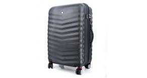 Чемодан WENGER FRIBOURG SW32300267, чёрный, АБС-пластик, 38x28x60 см, 64 л