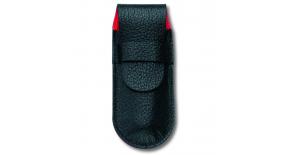 Чехол VICTORINOX для перочинных ножей 91 мм толщиной до 2 уровней, кожаный, чёрный