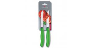 Набор ножей Victorinox Swiss Classic (6.7836.L114B) столовый заточка: серрейторная зеленый (2шт. в наборе