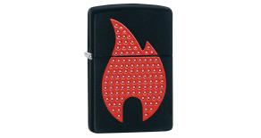 Зажигалка ZIPPO Classicс покрытием Black Matte,латунь/сталь, чёрная