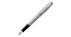 Ручка перьевая Parker 1931509 Essential Sonnet Stainless Steel CT. Линия письма – тонкая,  в подарочной упаковке