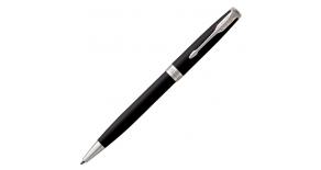 Шариковая ручка Parker 1931524 Essential Sonnet Matte Black CT. Цвет письма-черный, линия письма – средняя,  в подарочной упаковке
