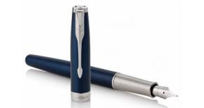 Ручка перьевая Parker Sonnet Core F539 (1931533) LaqBlue CT