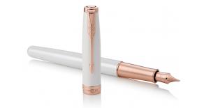 Ручка перьевая Parker Sonnet Premium F540 (1931552) Pearl PGT