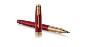 Ручка роллер Parker Sonnet Core T539 (1948085) LaqRed GT F черные чернила