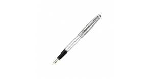 Montblanc (Монблан) Перьевая ручка Meisterstück Solitaire Silver Fibre Guilloche Classique (артикул 35997)