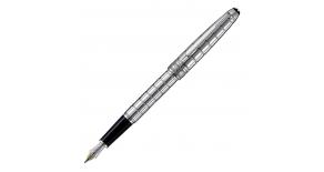 Ручка перьевая Montblanc Meisterstuck Solitaire Platinum-Plated Facet 38246