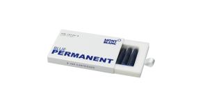 Картридж MontBlanc с чернилами, цвет Permanent Blue, упаковка из 8 картриджей 107758