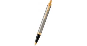 Ручка шариковая Parker IM Core K321 (1931670) Brushed Metal GT M синие чернила подар.кор.