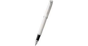 Ручка перьевая Parker IM Core F321 (1931672) White CT F сталь нержавеющая подар.кор.