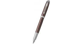 Ручка перьевая Parker IM Premium F324 (1931676) Brown CT F сталь нержавеющая подар.кор.