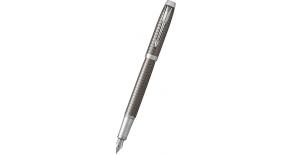Ручка перьевая Parker IM Premium F322 (1931681) Dark Espresso CT F сталь нержавеющая подар.кор.